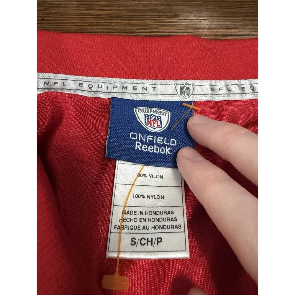 Vintage Kansas City Chiefs Reebok Onfield Matt Cassel Red Football Jersey Mens S